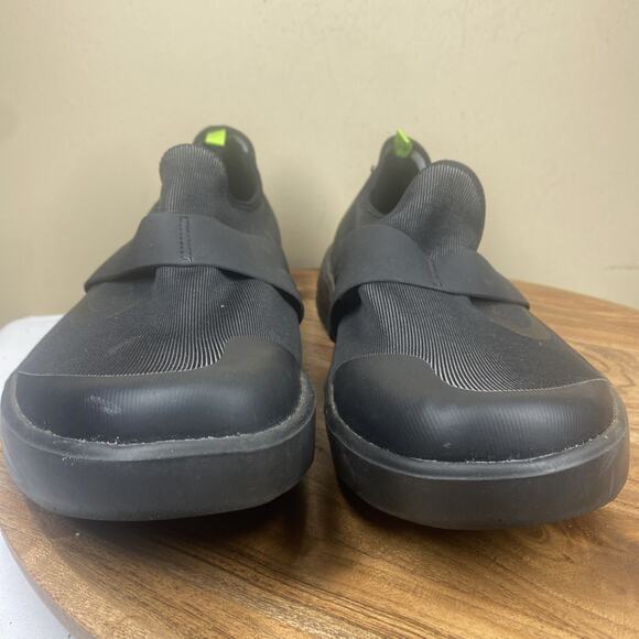 Oofos OOmg EeZee Low Shoes Mens Size 12 Black Green Slip On Recovery Comfort - Picture 4 of 8